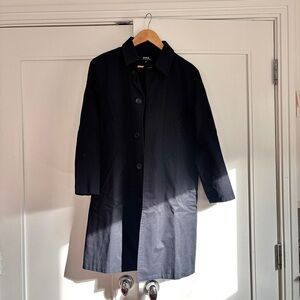 A.P.C. lightweight cotton dark navy blue coat